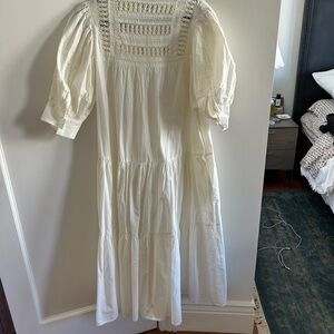 Sea New York Cream Long Sleeve Dress